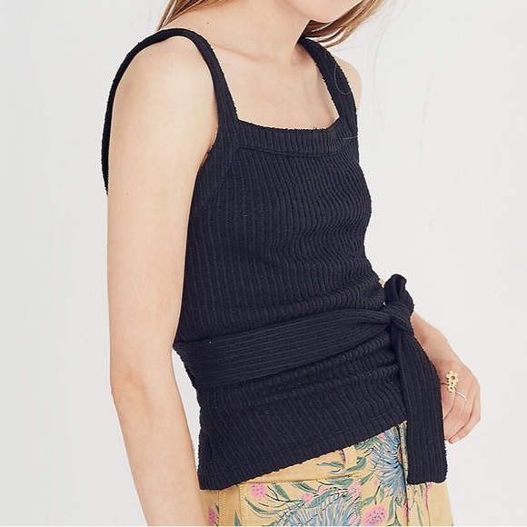 MADEWELL Texture & Thread Tie-Wrap Tank Top - Picture 1 of 8